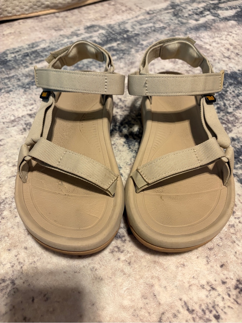 Teva Sandal in Light Tan with Strappy Webbing